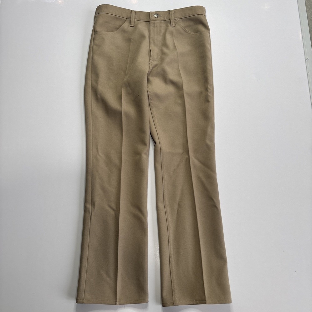 Wrangler Pants Tan 82TN Rancher Cowboy Western USA Vintage Men's Size 35x32